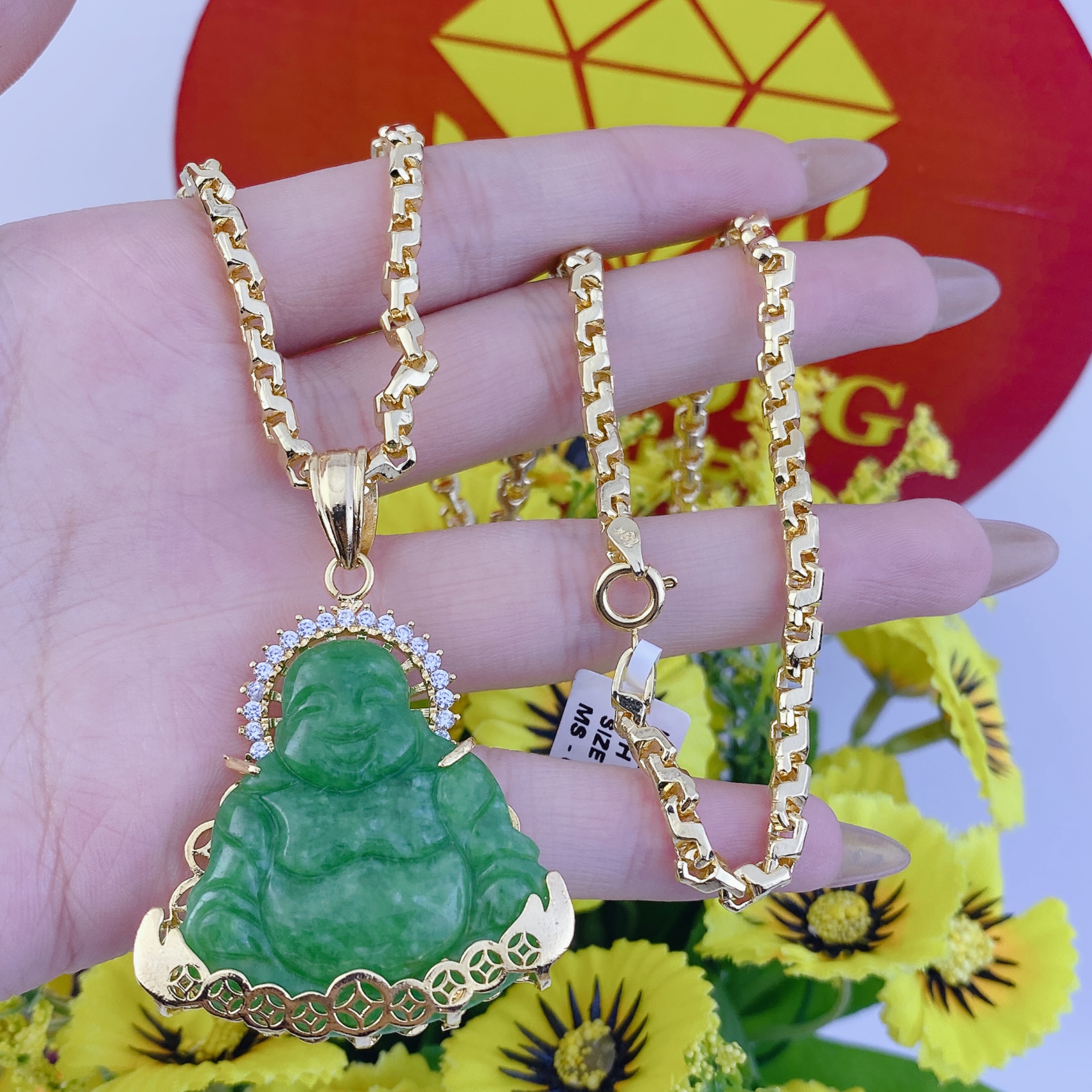 Dây chuyền nam bộ cẩm thạch di lác dây công 5 Bộ Cẩm Thạch Di Lác Dây Công (1)