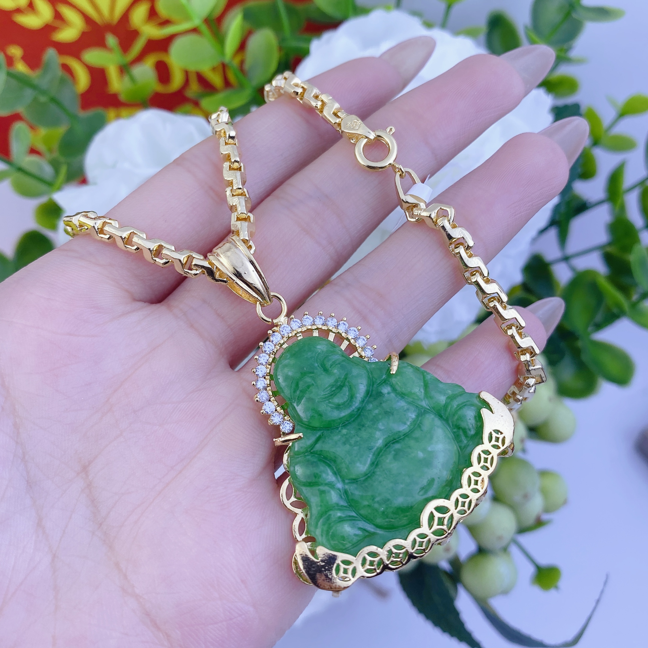 Dây chuyền nam bộ cẩm thạch di lác dây công 4 Bộ Cẩm Thạch Di Lác Dây Công (2)