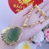 Dây chuyền nam bộ di lạc xanh lá dây kim tiền mắt liền 5 Bộ Di Lạc Xanh Lá Dây Kim Tiền Mắt Liền (1)