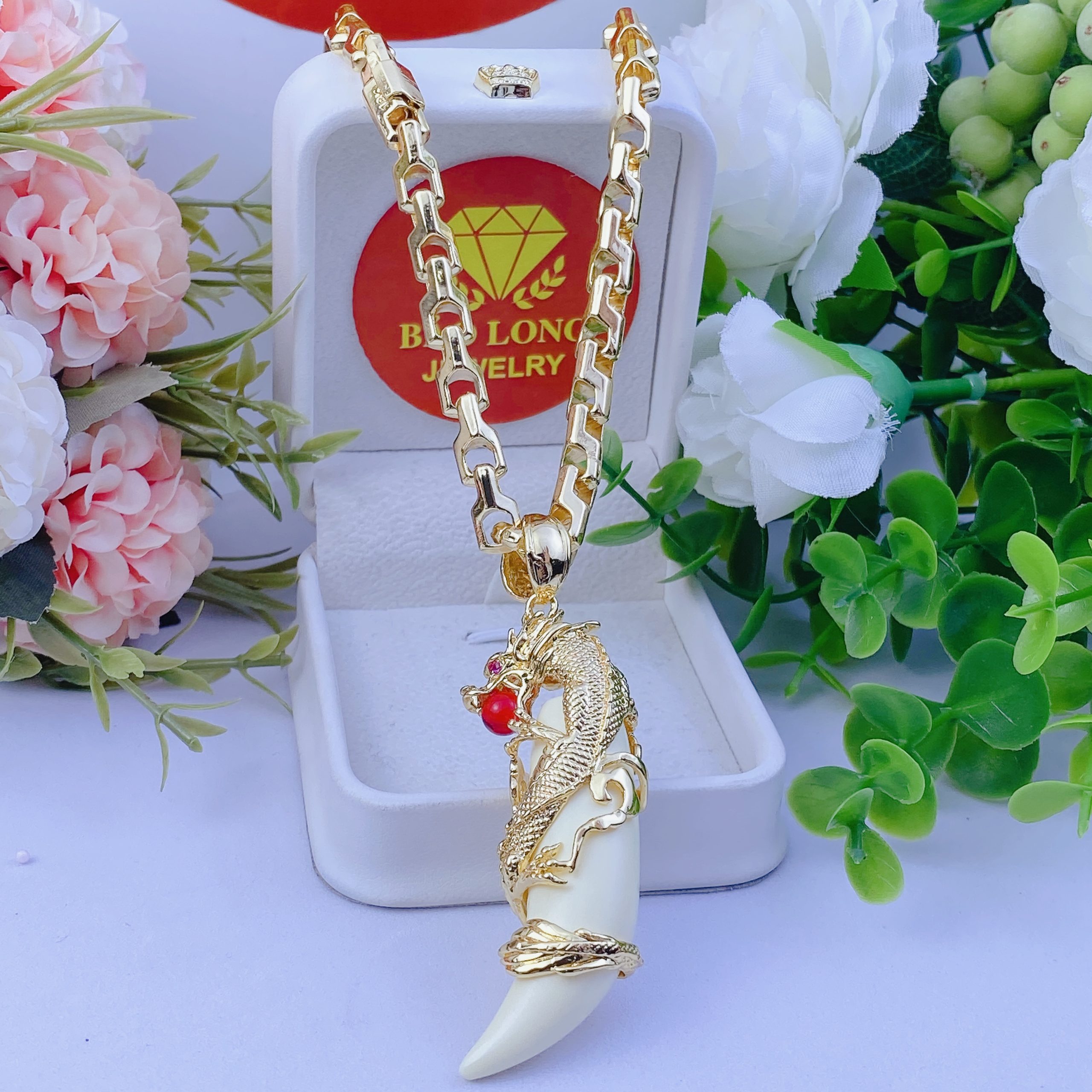 Dây chuyền nam bộ mặt nanh rồng dây công 1 Bộ Mặt Nanh Rồng Dây Công (1)