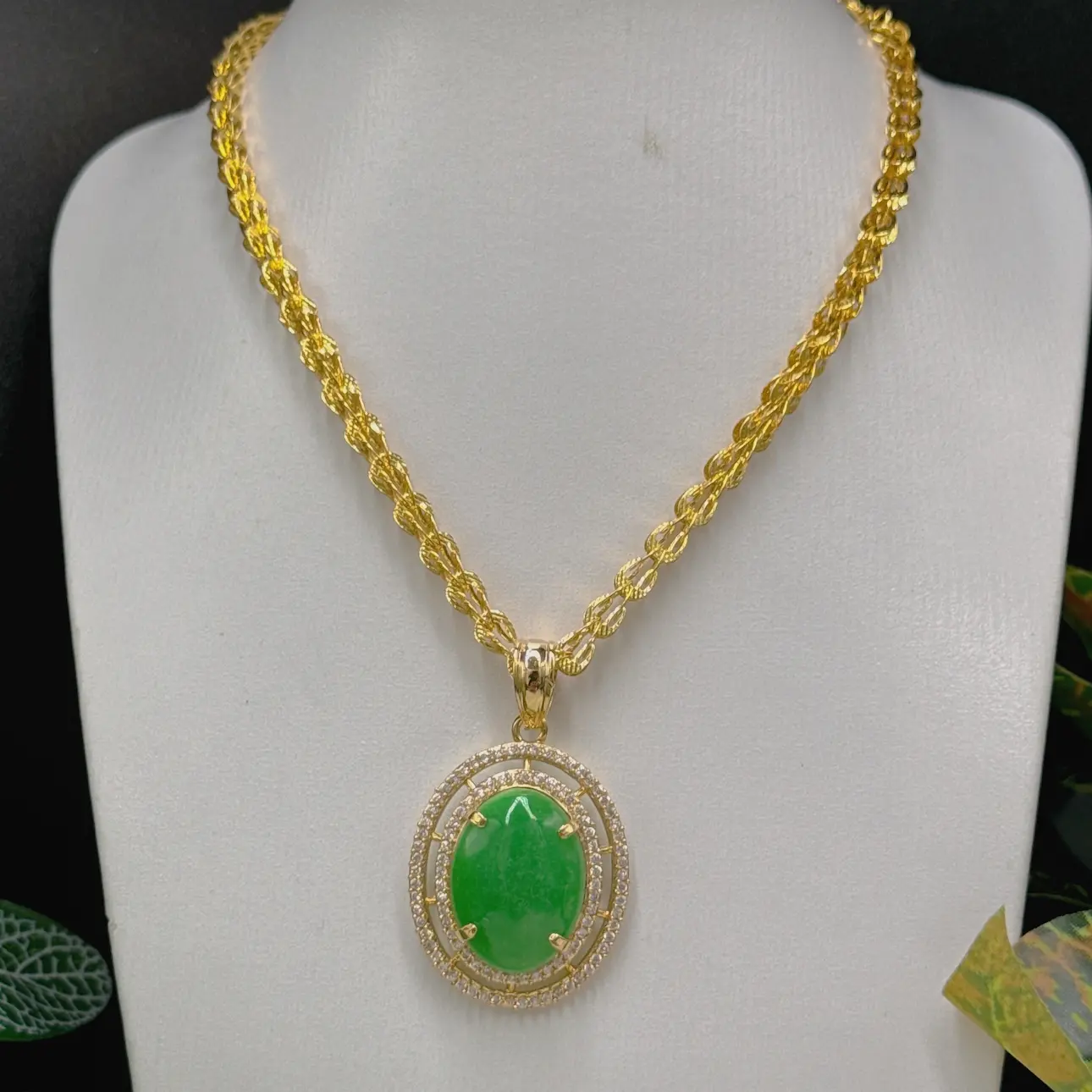 Dây phụng kèm mặt cẩm thạch 4 DÂy PhỤng KÈm MẶt CẨm ThẠch (3)