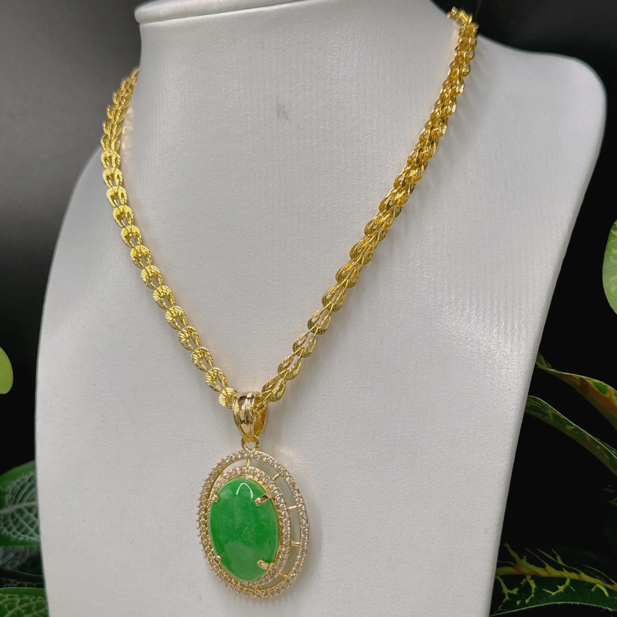 Dây phụng kèm mặt cẩm thạch 2 DÂy PhỤng KÈm MẶt CẨm ThẠch (5)