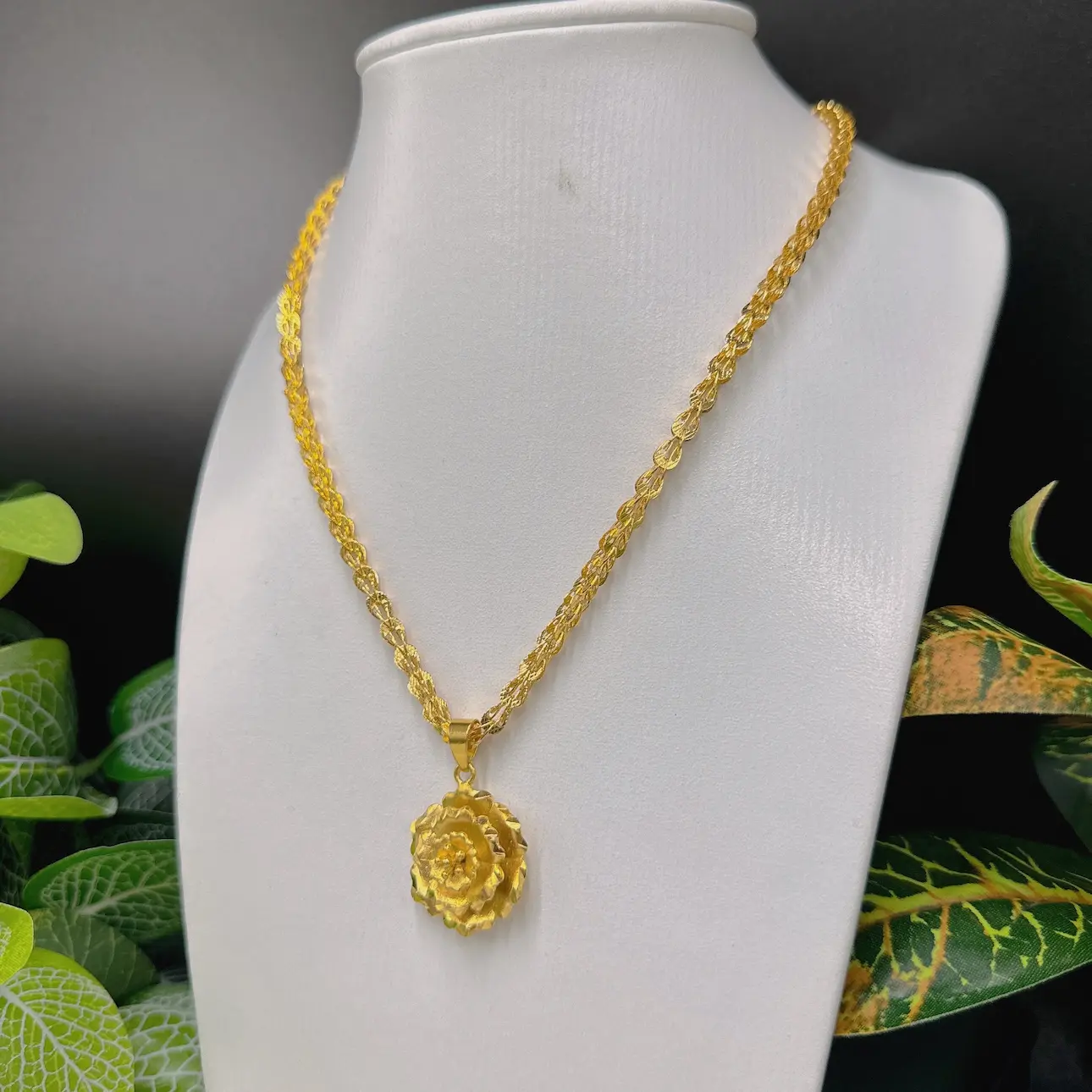 Dây phụng - mặt hoa hồng hàn quốc 2 DÂy PhỤng+mẶt Hoa HỒng HÀn QuỐc (6)