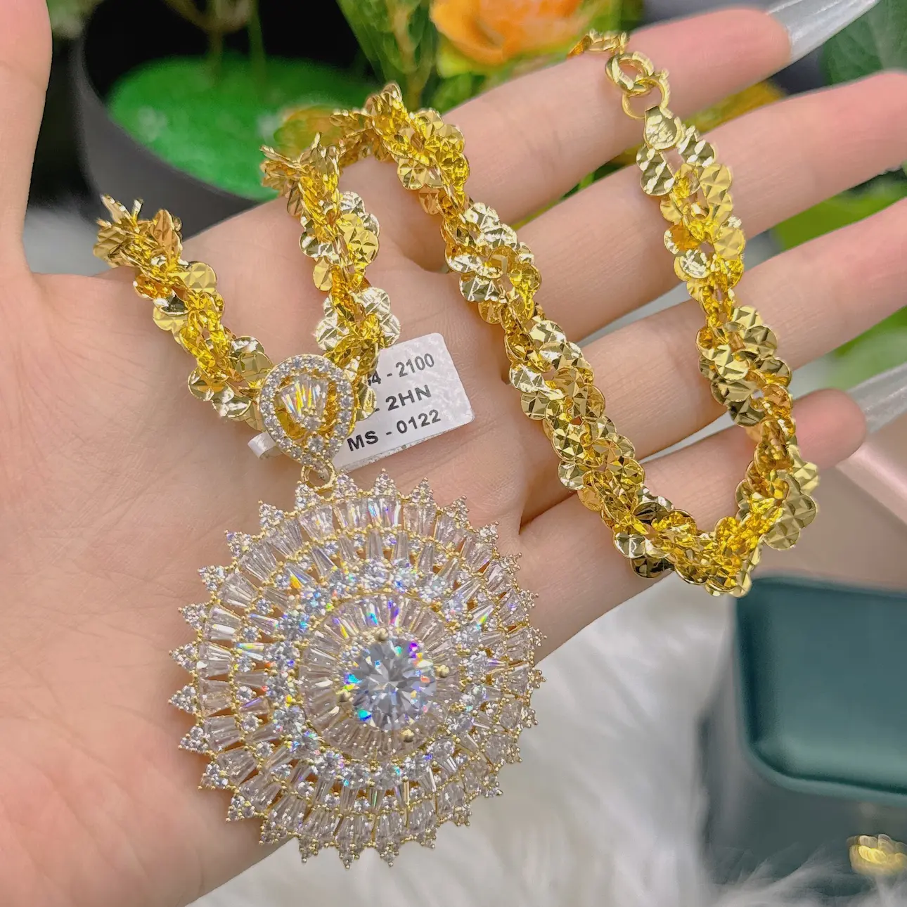 DÂy XoẮn VÀng 1 LƯỢng+mẶt Hoa MẶt TrỜi (1)