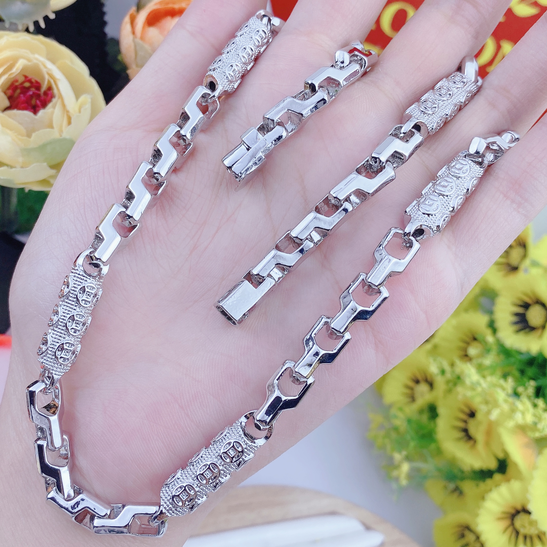 Dây kim tiền 2 lượng khoá hộp 2 Dây Kim Tiền 2 Lượng Khoá Hộp (5)