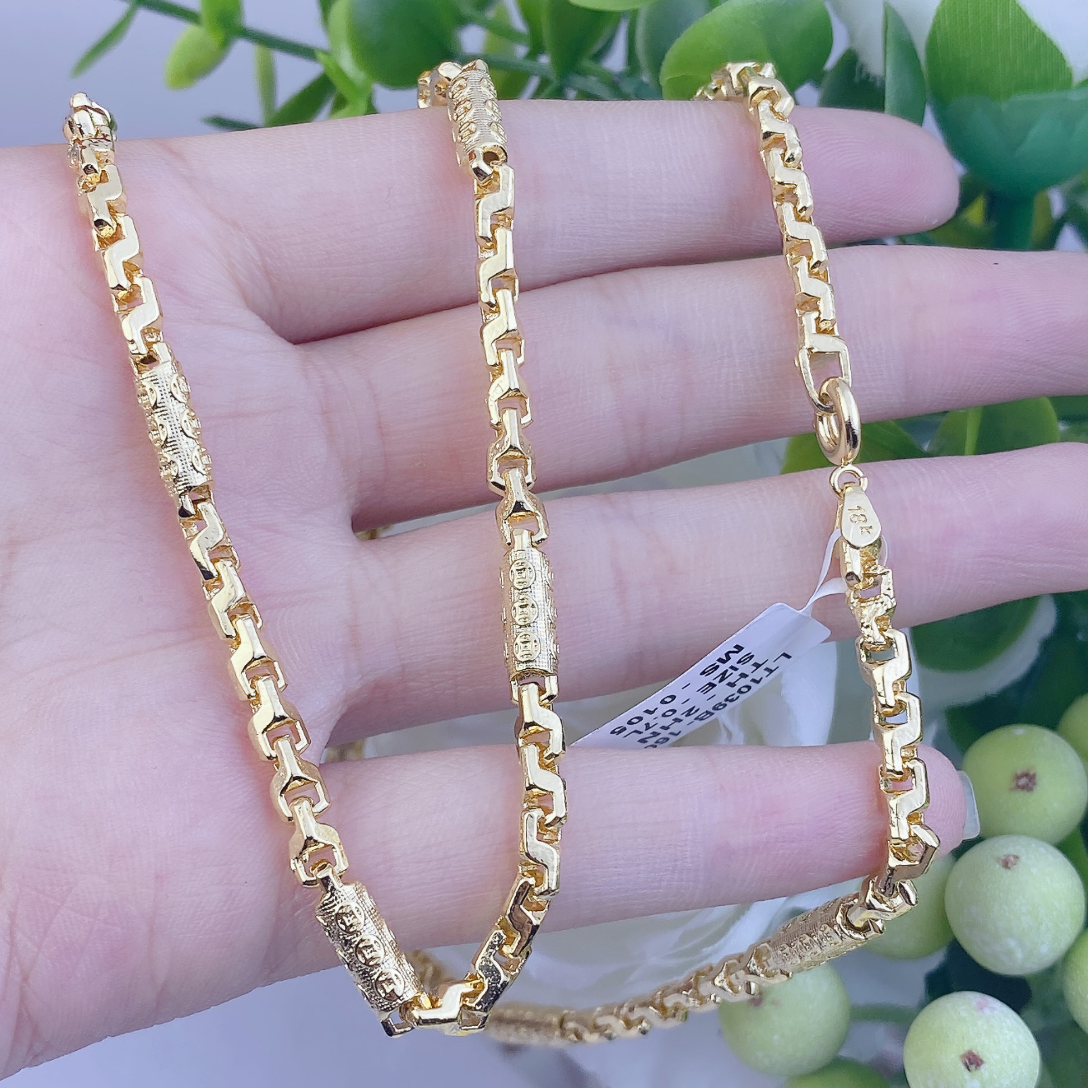 Dây kim tiên 5 chỉ khoá tròn 5 Dây Kim Tiên 5 Chi Khoá Tròn (1)