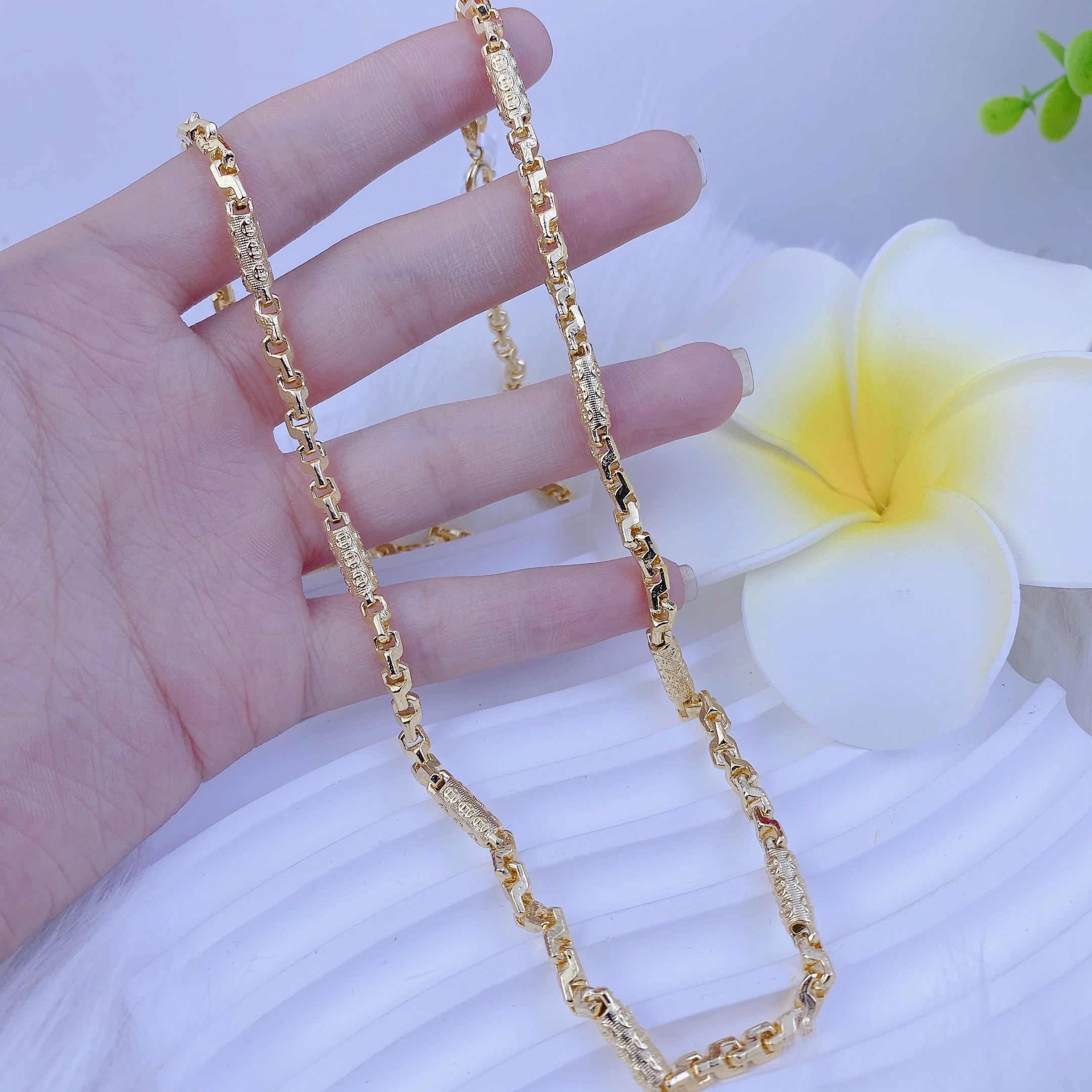 Dây kim tiên 5 chỉ khoá tròn 2 Dây Kim Tiên 5 Chi Khoá Tròn (5)