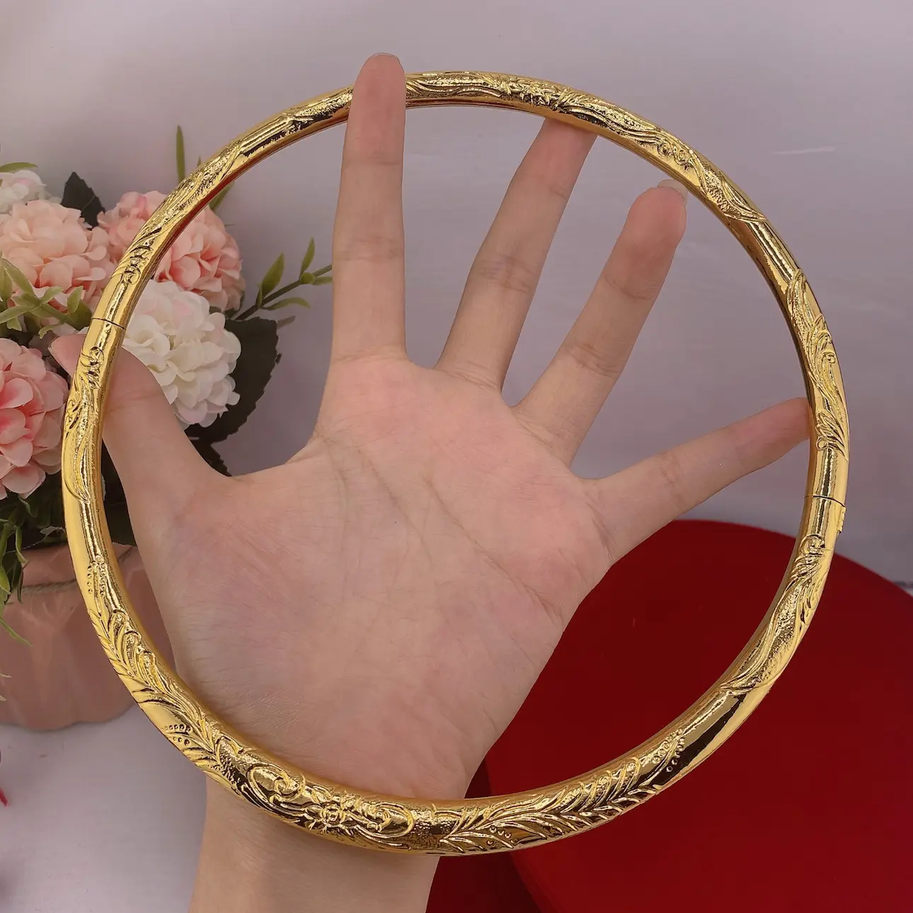 Kiềng cưới - hộp đỏ 5 KiỀng CƯỚi+hỘp ĐỎ (2)