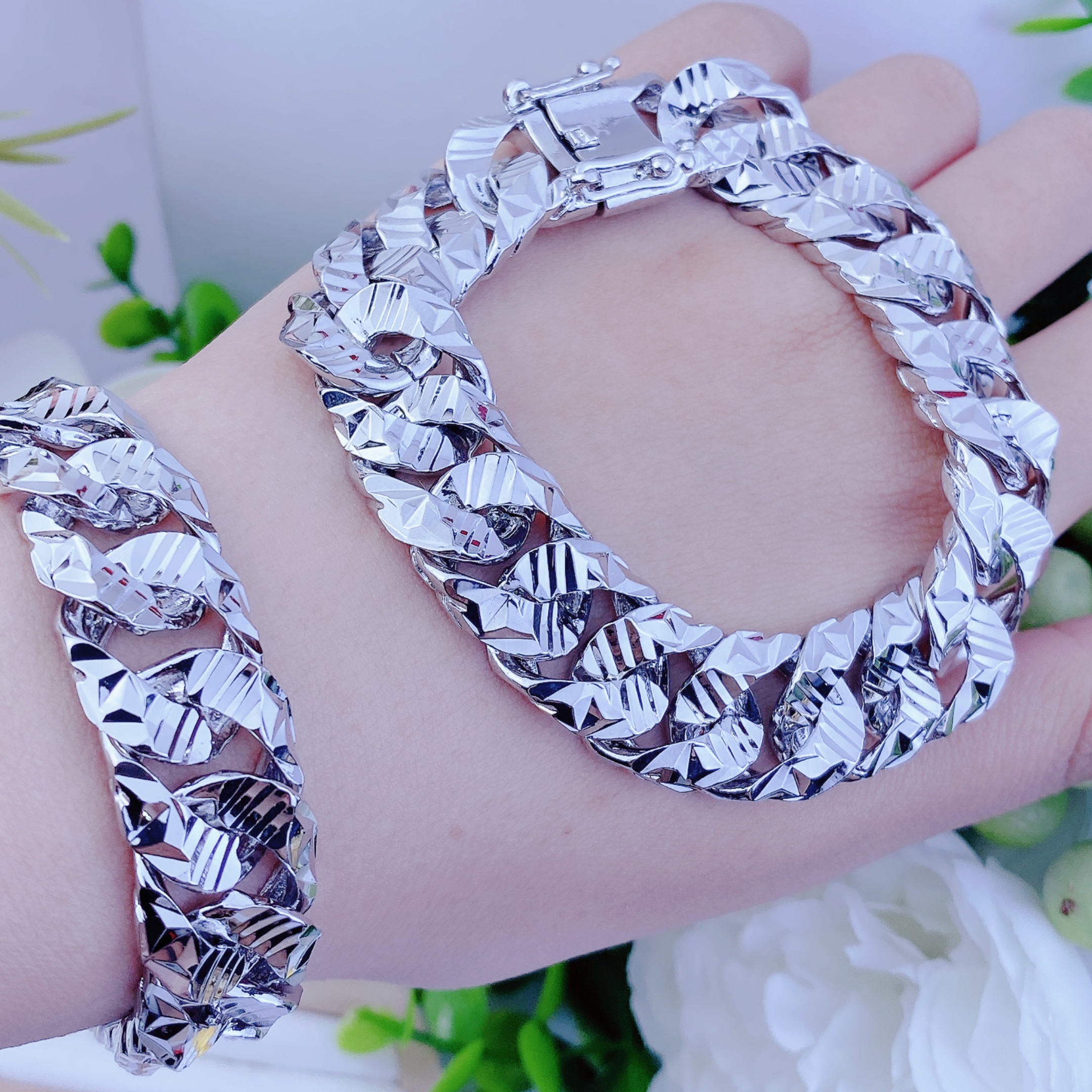 Lắc tay trắng 1 lượng chạm 6 Lắc Tay Trắng 1 Lượng Chạm (2)