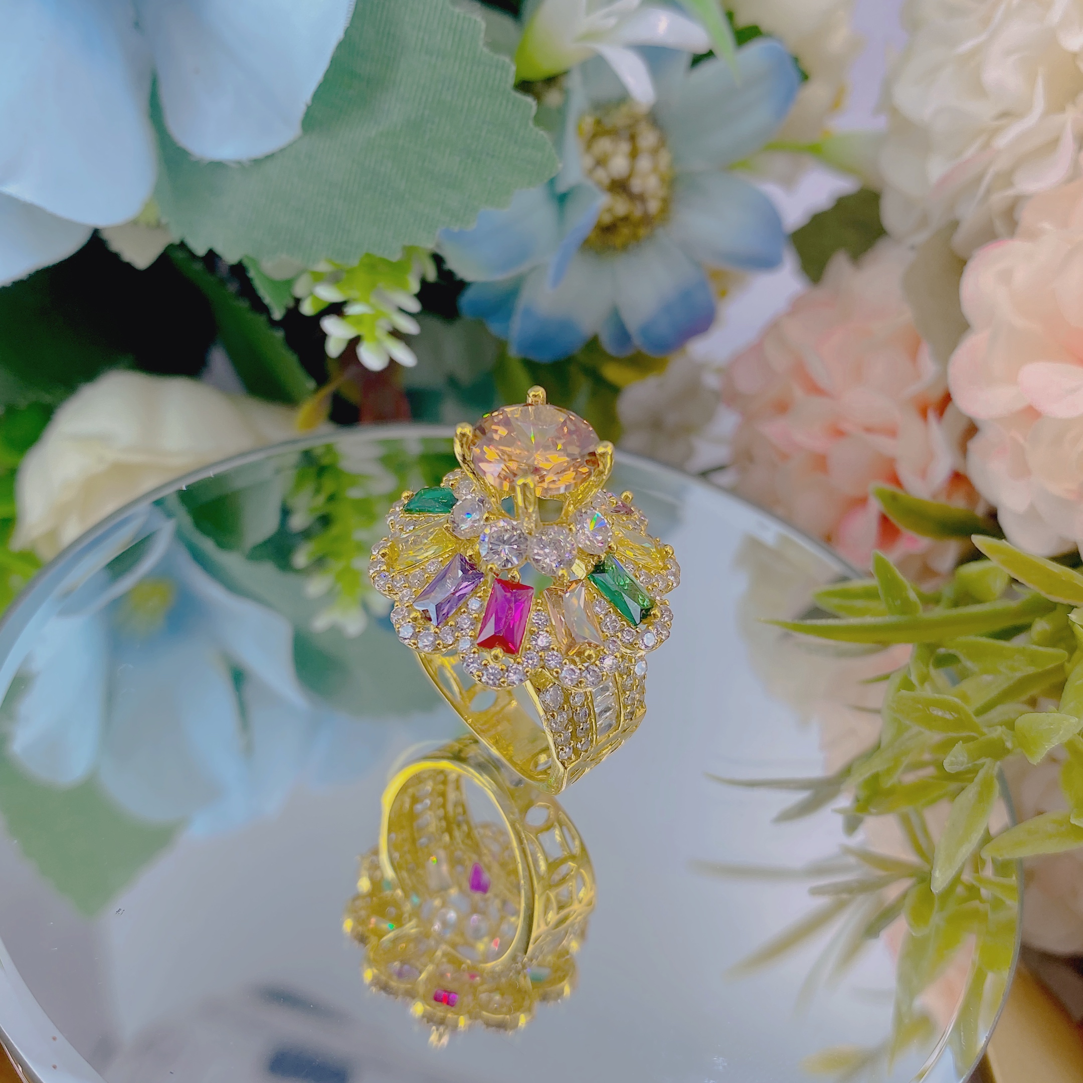 Nhẫn nữ hội hoa ngũ sắc 3 NhẪn NỮ HỘi Hoa NgŨ SẮc (2)