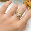 Nhẫn nữ kim tiền hỗ ly 9 NhẪn NỮ Kim TiỀn HỖ Ly (1)