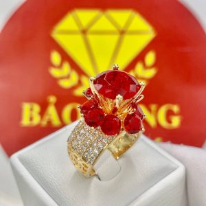NhẪn NỮ Ruby ĐÁ ĐỎ (2)
