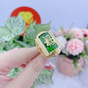 Nhẫn Chữ Phúc đá Xanh (1)