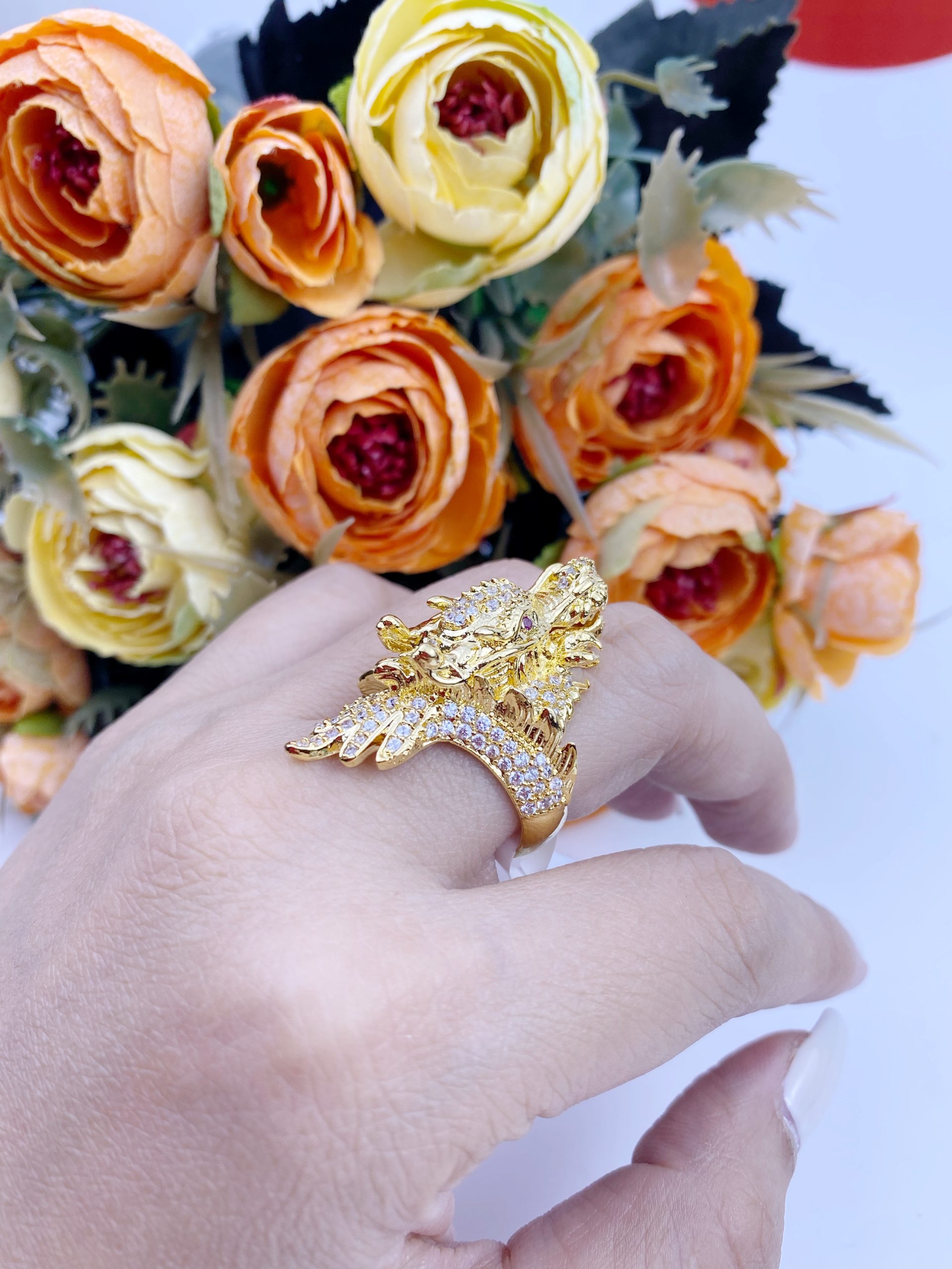 Nhẫn đầu rồng vip phun đá 2 Nhẫn đầu Rồng Vip Phun đá (4)