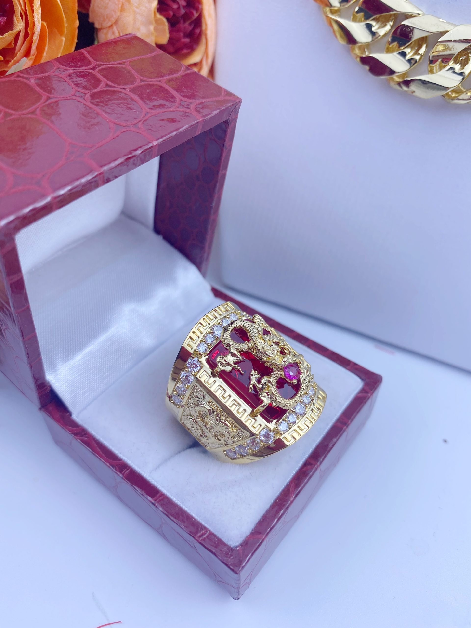 Nhẫn rồng đá đỏ đẳng cấp 2 Nhẫn Rồng đá đỏ đẳng Cấp (4)