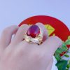 Nhẫn thần tài đá đỏ 8 Nhẫn Thần Tài đá đỏ (2)