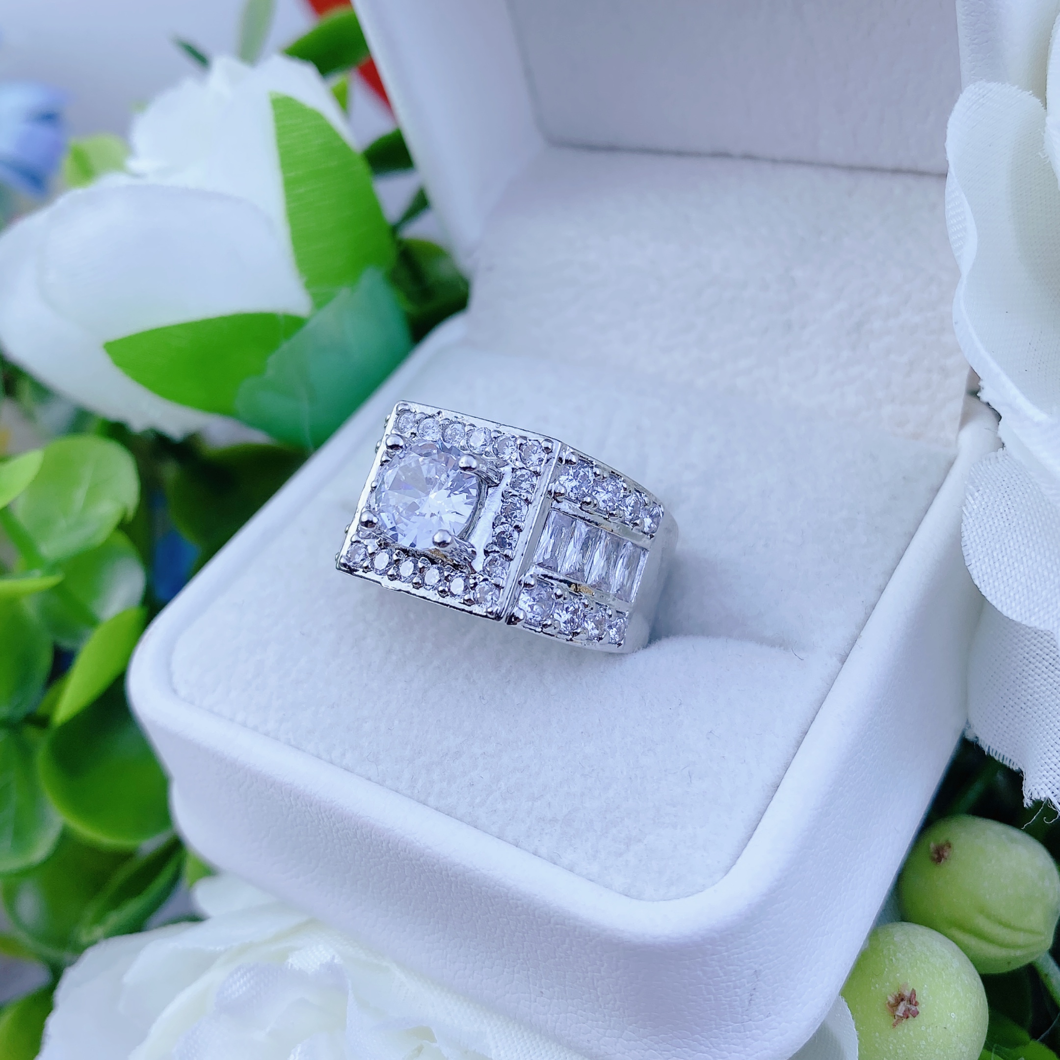 Nhẫn trắng BL01 3 Nhẫn Trắng Bl01 (4)