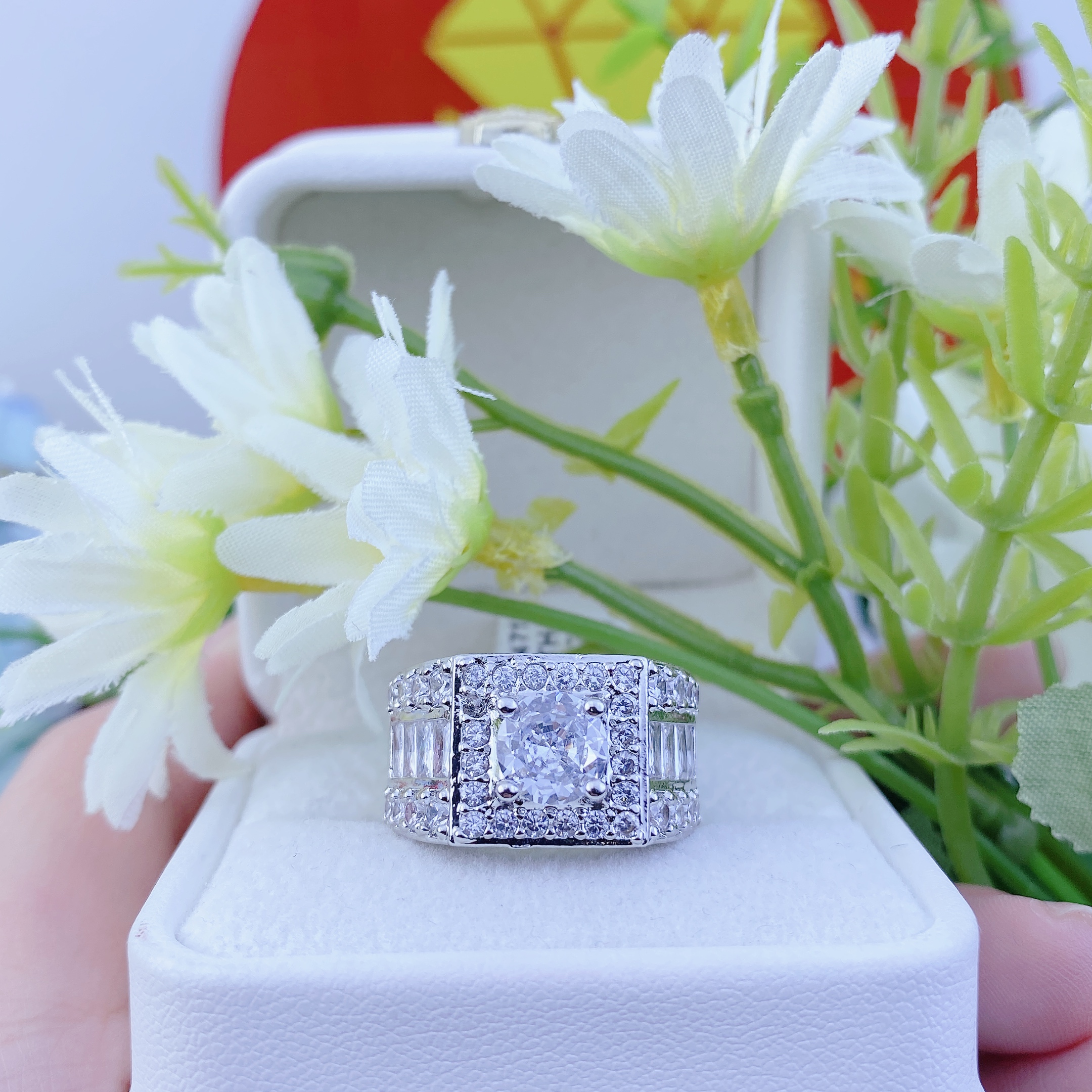 Nhẫn trắng BL01 2 Nhẫn Trắng Bl01 (5)