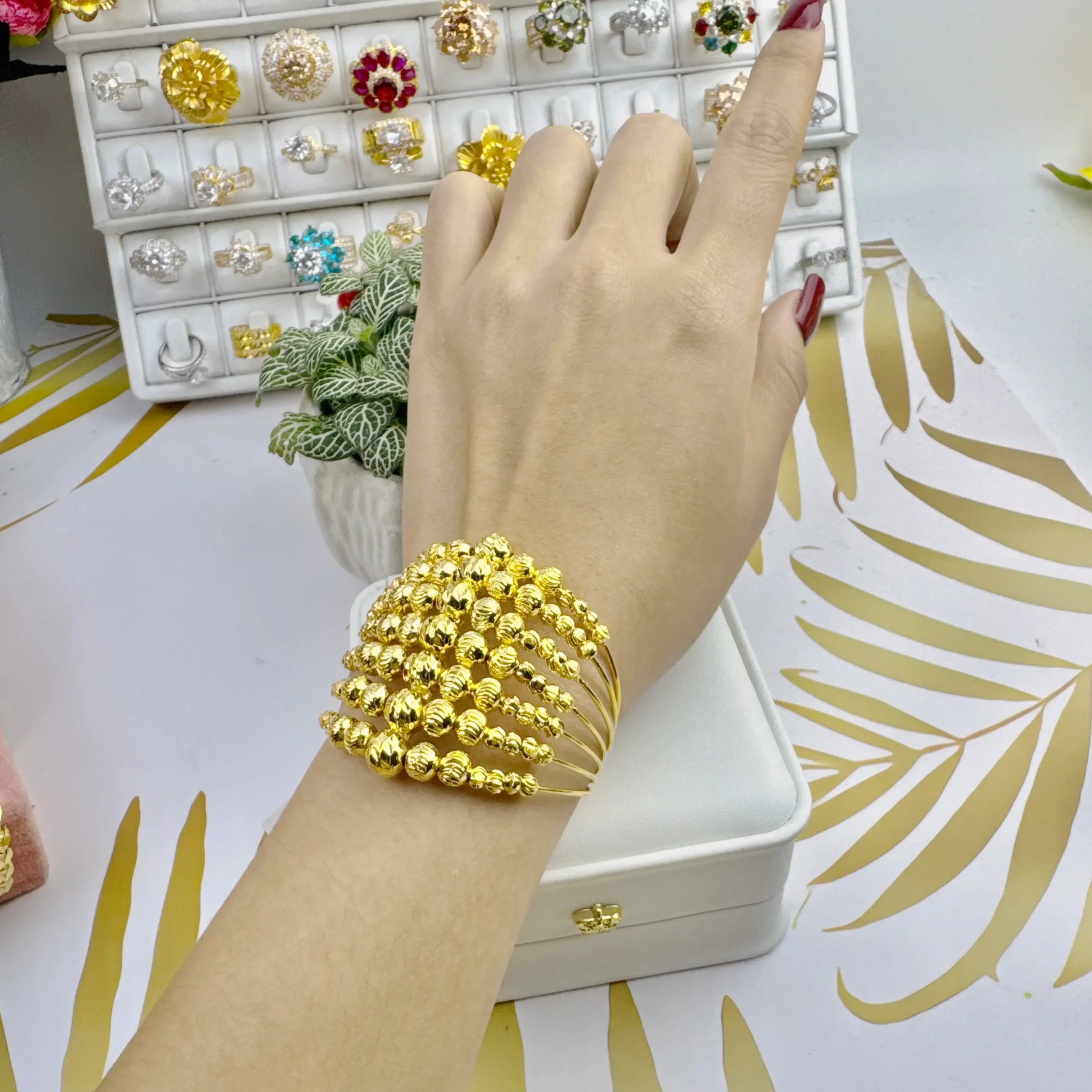 Lắc tay nữ bi 7 tầng 5 VÒng Tay NỮ Bi 7 TẦng (4)