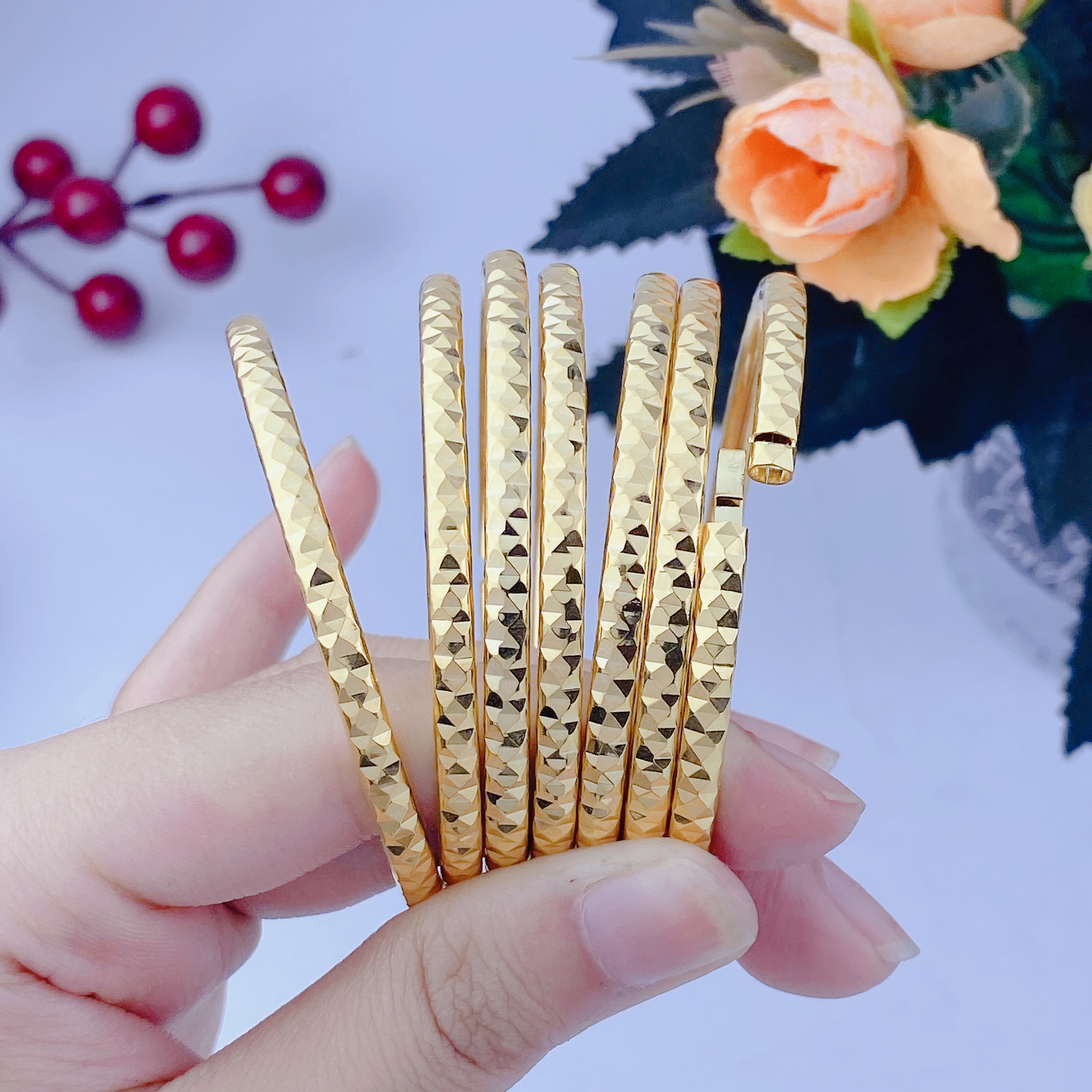 Vòng tay nữ ximen kim cương 3,5KC 5 VÒng Tay NỮ Ximen Kim CƯƠng 3,5kc (2)