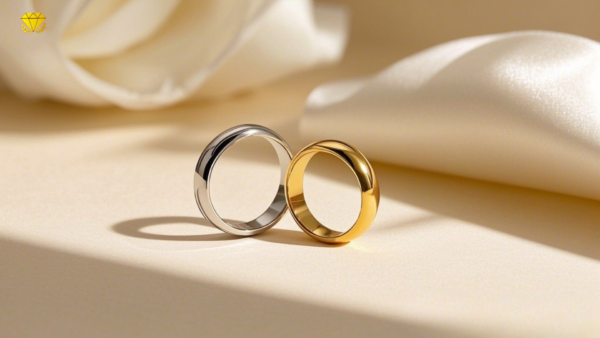 Nhẫn cưới thiết kế riêng phong cách hiện đại